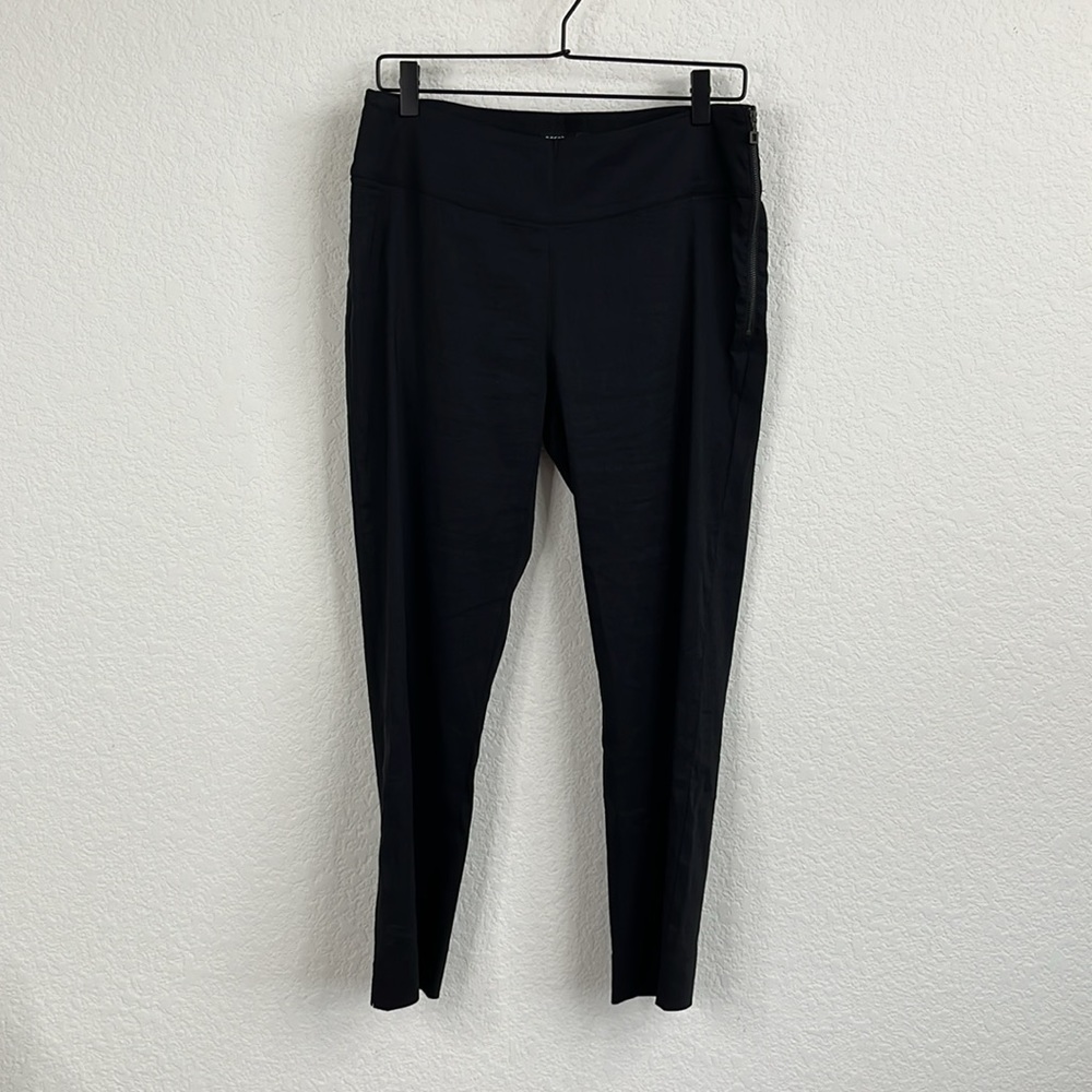 Sarah Pacini Side Zip Linen Pants